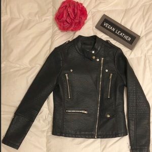 NWOT Vegan Leather Jacket